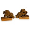 Paire de sculptures "Rouages" par MAFLI