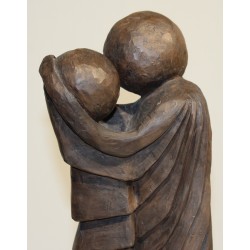 Sculpture "Couple" signée V.S 1/1 1999