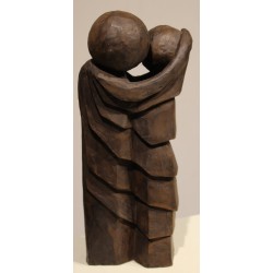 Sculpture "Couple" signée V.S 1/1 1999