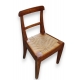 Chaise d'enfant assise paillée