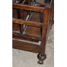 Oak magazine rack with a drawer