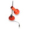 Vintage red metal lamp