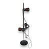 Vintage triple lamp in brown metal