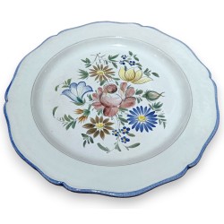 Assiette Fleurs en faïence de Balsthal