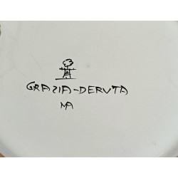 Assiette en faïence de Grazia-Deruta