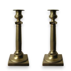 Pair of candlesticks, restored by Moinat SA – Antiques and home décor