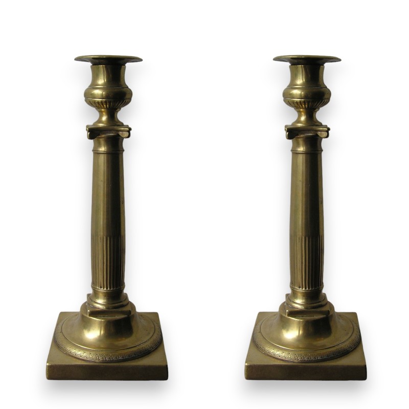 Pair of candlesticks, restored by Moinat SA – Antiques and home décor