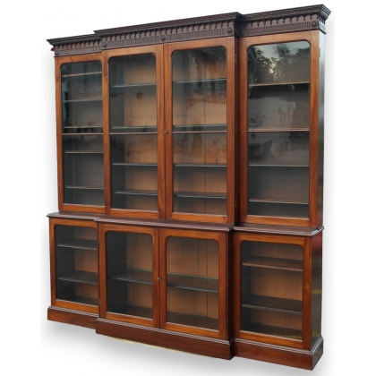 Large mahogany display cabinet
