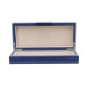 Box in blue and gold imitation Galuchat