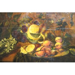 Paintings | Oil on wood, ‘Still Life’, framed by Moinat SA  – Antiques and home décor