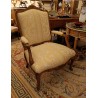 Paire de fauteuils Régence dossier plat