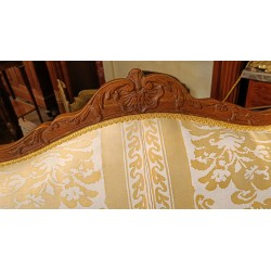 Paire de fauteuils Régence dossier plat