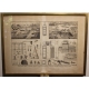 Lot de 5 gravures Métiers par BENARD
