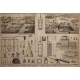 Lot de 5 gravures Métiers par BENARD