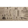 Lot de 5 gravures Métiers par BENARD