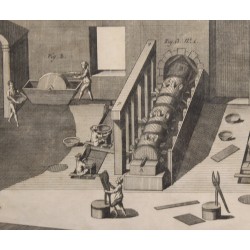 Lot de 5 gravures Métiers par BENARD