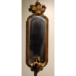 Paire d'appliques-miroir Bernoises dorées