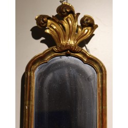 Paire d'appliques-miroir Bernoises dorées