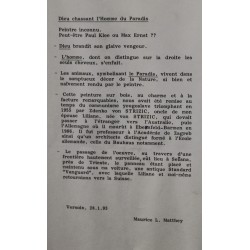 Panneau peint \"Expulsion d\'Eden\"