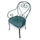 Fauteuil en fer forgé VICHY vert