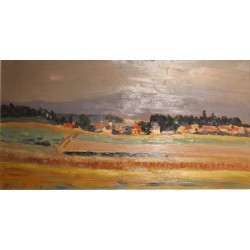 Tableau \"Burtigny\" signé ROUILLER 69