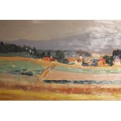 Tableau \"Burtigny\" signé ROUILLER 69
