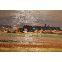 Tableau \"Burtigny\" signé ROUILLER 69