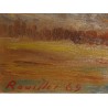 Tableau \"Burtigny\" signé ROUILLER 69