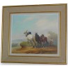 Paintings | Painting: ‘Horses Ploughing’. Moinat SA  – Antiques and home décor