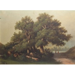 Tableau \"Bord de rivière\"