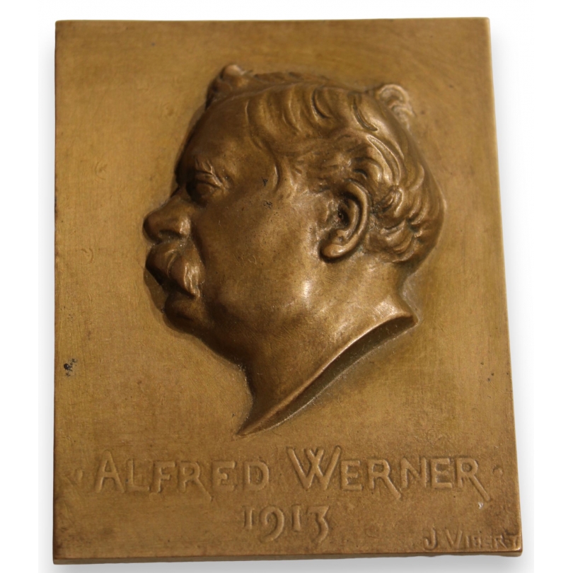 Médaille "Alfred Werner 1913" signée J. VIBERT