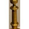 Pair of Empire-style candlesticks in gilded bronze