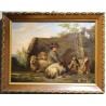 Tableau \"Berger et chèvres\"