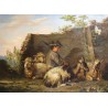 Tableau \"Berger et chèvres\"