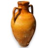 Yellow glazed terracotta jar