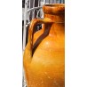 Yellow glazed terracotta jar