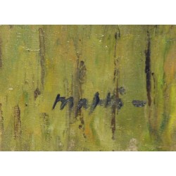 Tableau \"Auvernier\" signé MAFLI
