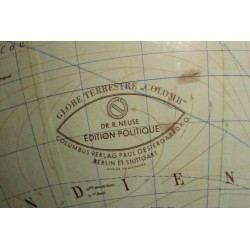 "Colomb" Globe by Dr R. NEUSE