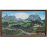 Poya \"Montée à l\'alpage\" signée A. MONNEY 1989