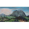 Poya \"Montée à l\'alpage\" signée A. MONNEY 1989