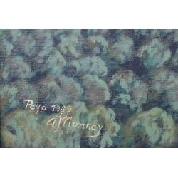 Poya \"Montée à l\'alpage\" signée A. MONNEY 1989