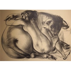 Litho "Europe et le taureau" signée ERNI