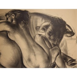 Litho "Europe et le taureau" signée ERNI