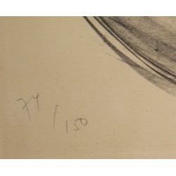 Litho "Europe et le taureau" signée ERNI