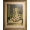 Litho "Femme à la carafe" signée Javier VILATO