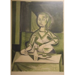 Litho "Femme à la carafe" signée Javier VILATO