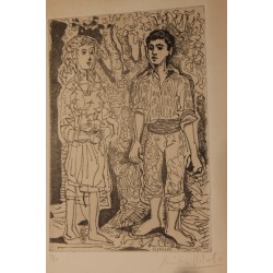 Litho "Couple" signée Javier VILATO