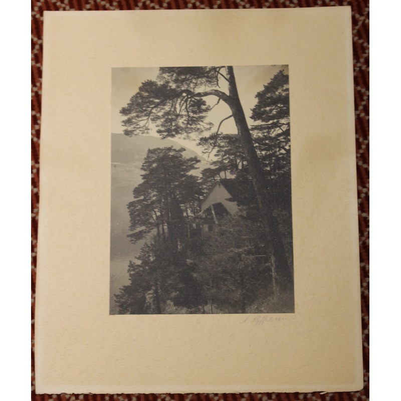 Photograph entitled ‘Chapelle’, signed by A. RYFFEL, 1911