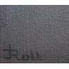 Tableau \"Piège dans l\'ombre\" signé J. ROLL