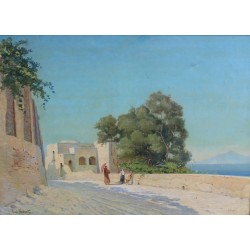 Tableau \"Capri\" signé Henri HÉBERT